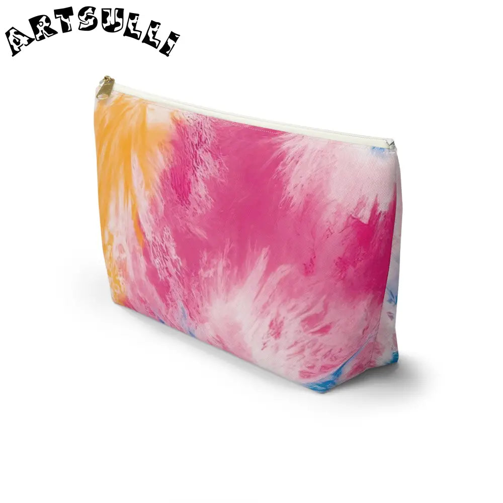 Vibrant Tie-Dye Cosmetic Bag, Artsulli - Art is Long, Life is Short, Bags, , , , , , , 