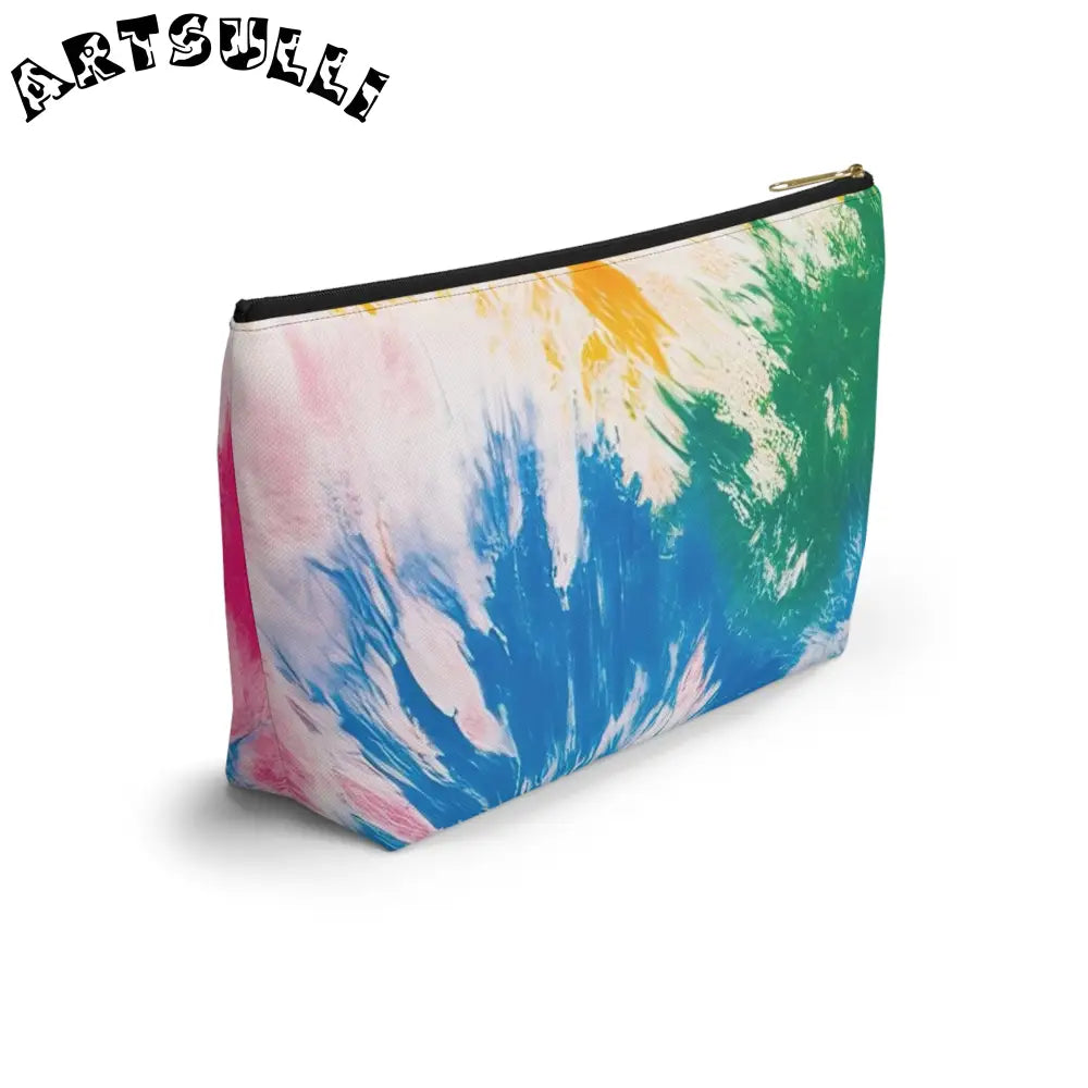 Vibrant Tie-Dye Cosmetic Bag, Artsulli - Art is Long, Life is Short, Bags, , , , , , , 