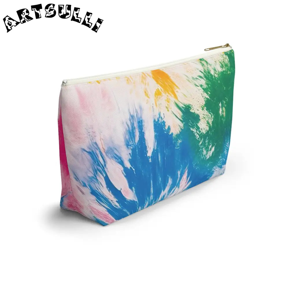 Vibrant Tie-Dye Cosmetic Bag, Artsulli - Art is Long, Life is Short, Bags, , , , , , , 