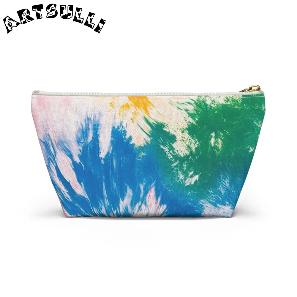 Vibrant Tie-Dye Cosmetic Bag, Artsulli - Art is Long, Life is Short, Bags, , , , , , , 