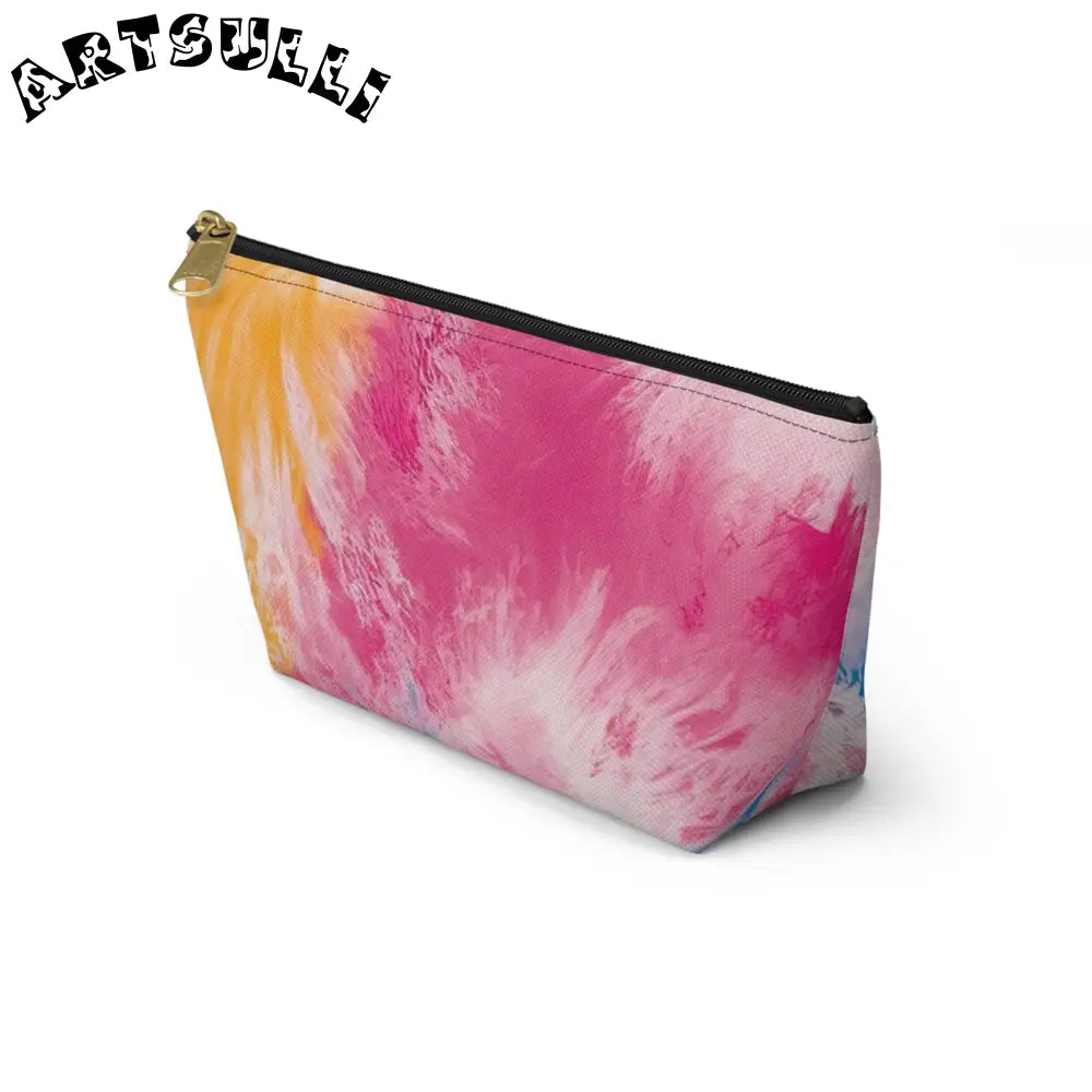 Vibrant Tie-Dye Cosmetic Bag, Artsulli - Art is Long, Life is Short, Bags, , , , , , , 