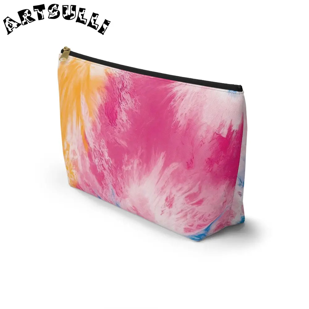 Vibrant Tie-Dye Cosmetic Bag, Artsulli - Art is Long, Life is Short, Bags, , , , , , , 