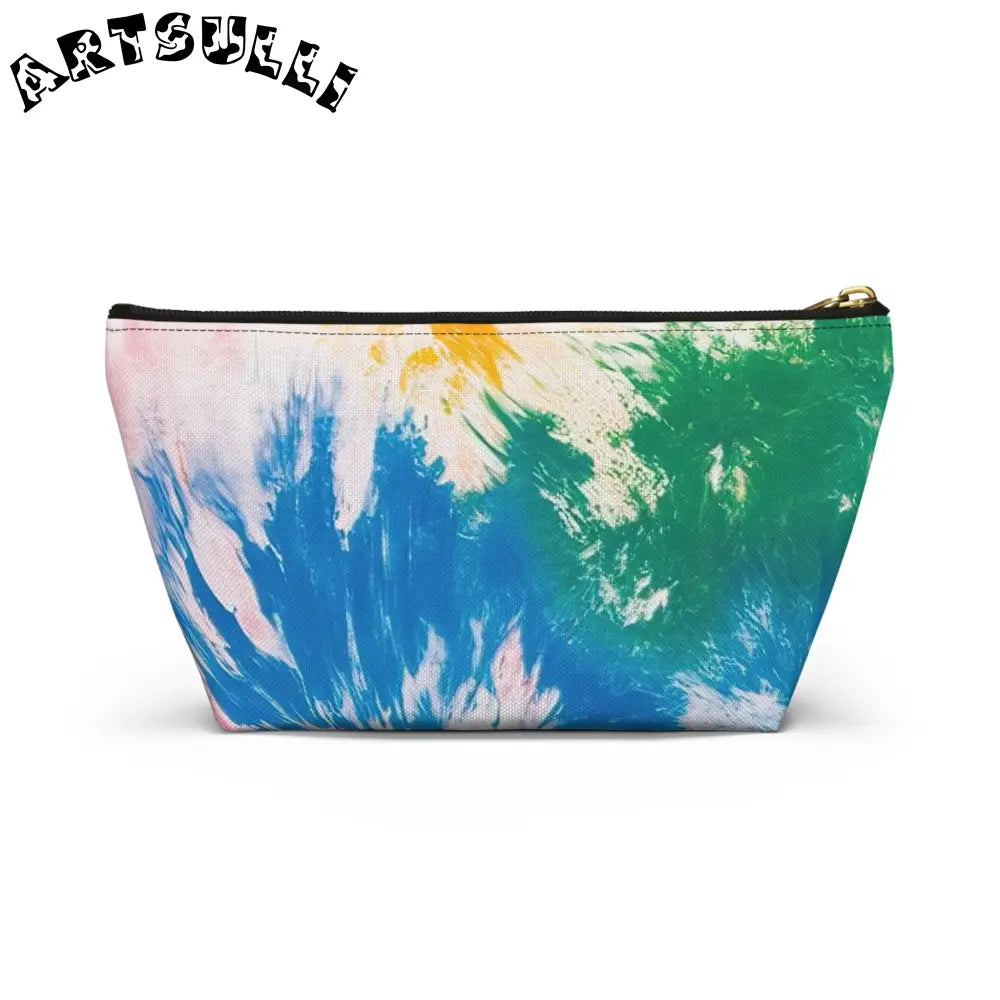 Vibrant Tie-Dye Cosmetic Bag, Artsulli - Art is Long, Life is Short, Bags, , , , , , , 
