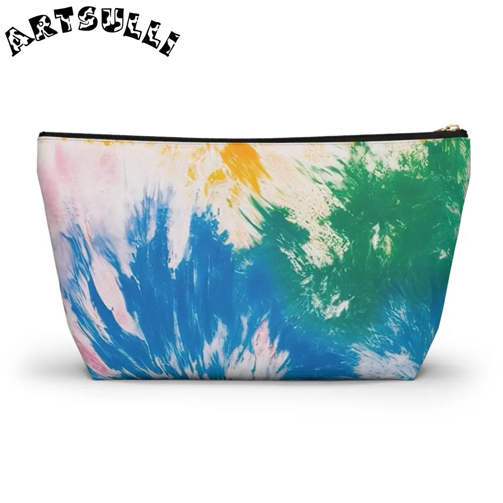 Vibrant Tie-Dye Cosmetic Bag, Artsulli - Art is Long, Life is Short, Bags, , , , , , , 