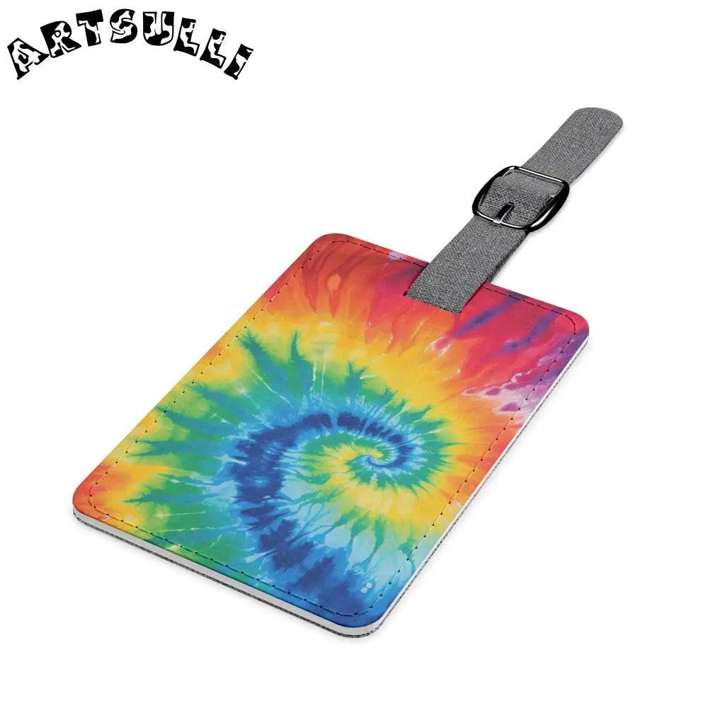Vibrant Tie Dye Luggage Tag, Artsulli - Art is Long, Life is Short, Accessories, , , , , , , 
