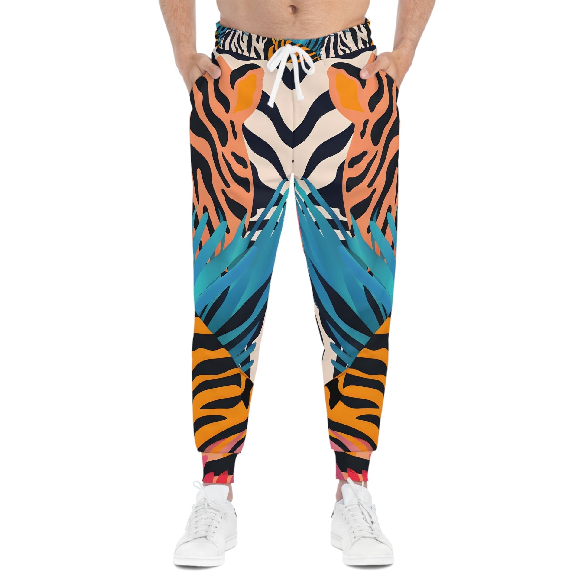 Printify Vibrant Tropical Tiger Joggers 2025