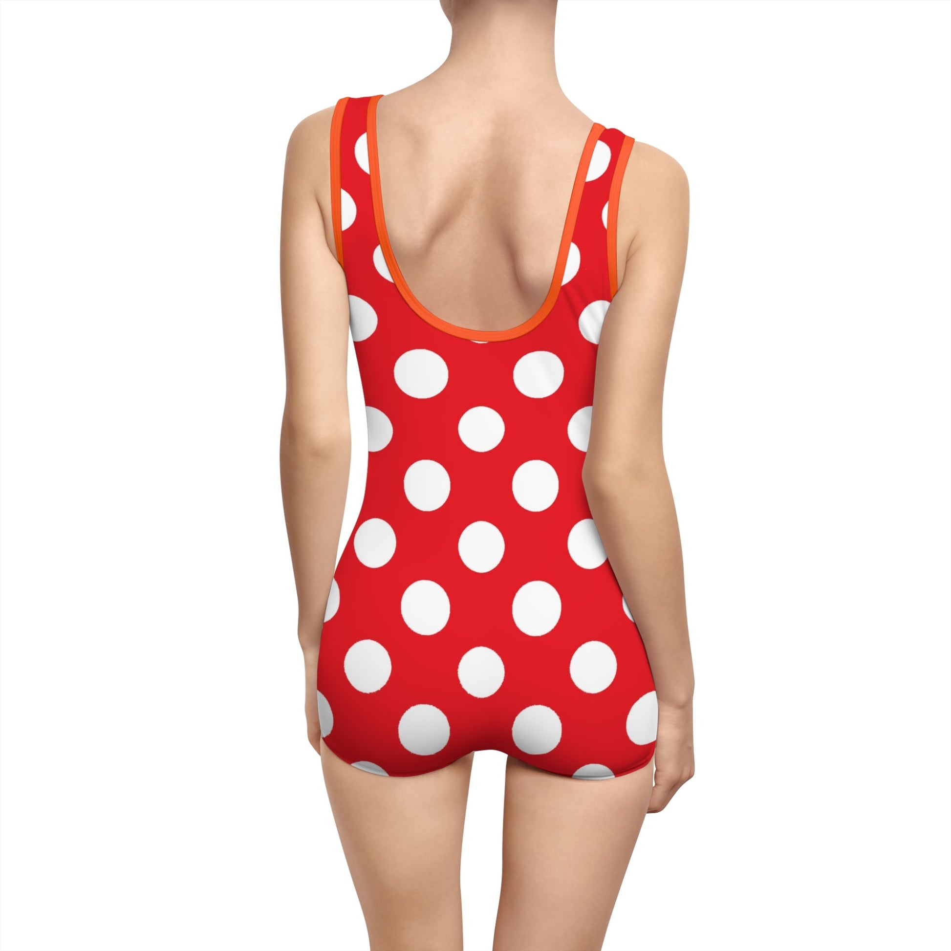 Vintage Red Polka Dot Tank Swimsuit, Artsulli - Art is Long, Life is Short, All Over Prints, , , , , , , 
