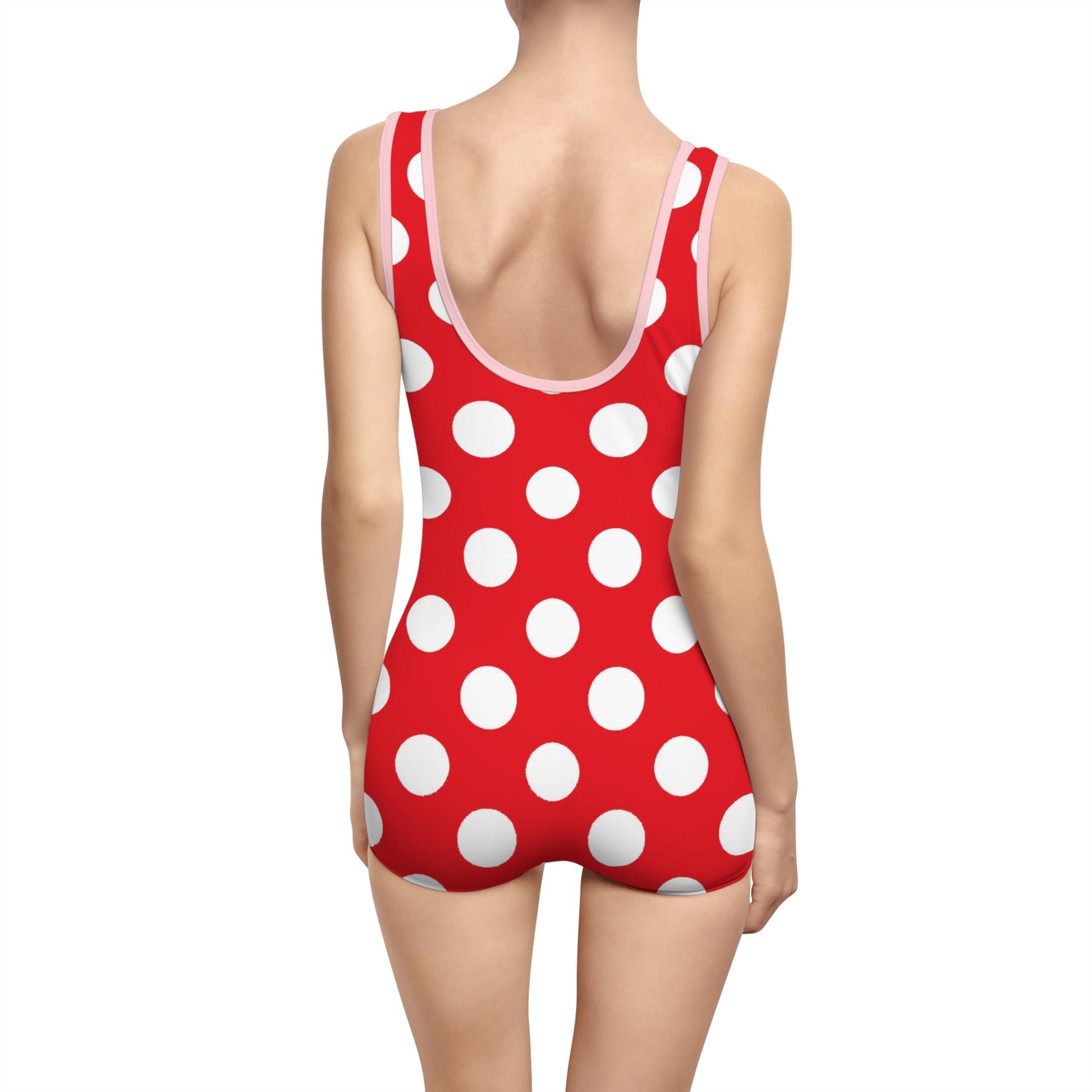 Vintage Red Polka Dot Tank Swimsuit, Artsulli - Art is Long, Life is Short, All Over Prints, , , , , , , 