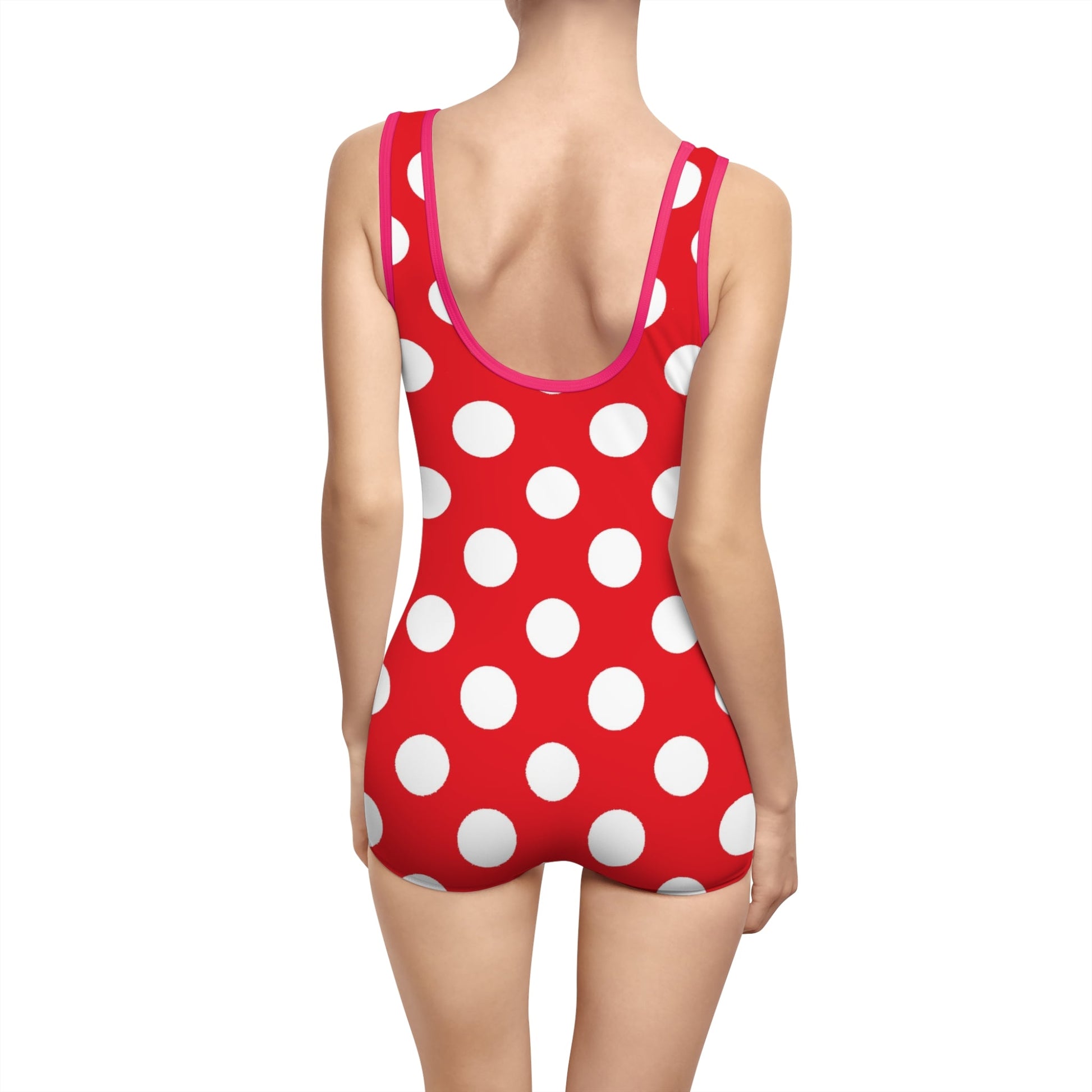 Vintage Red Polka Dot Tank Swimsuit, Artsulli - Art is Long, Life is Short, All Over Prints, , , , , , , 