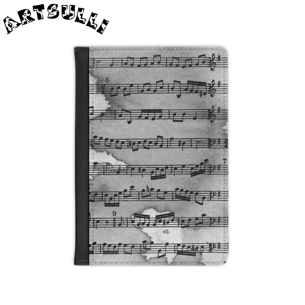 Vintage Sheet Music Passport Cover, Artsulli - Art is Long, Life is Short, Accessories, Size, 3.9" x 5.8", Color, Black, , , 13561245568097941810