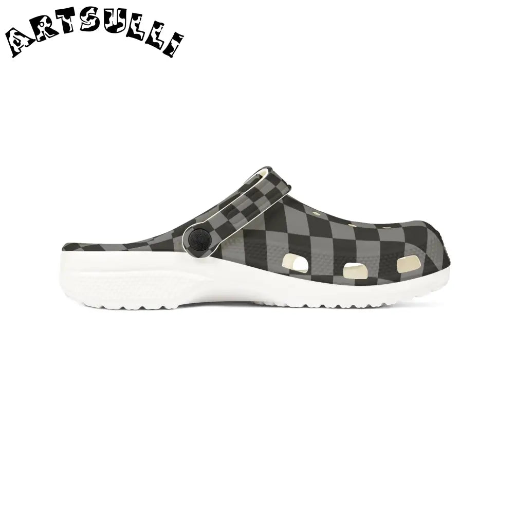 Void Surfer Eva Checkered Polka Dot Clogs, Artsulli - Art is Long, Life is Short, Shoes, , , , , , , 