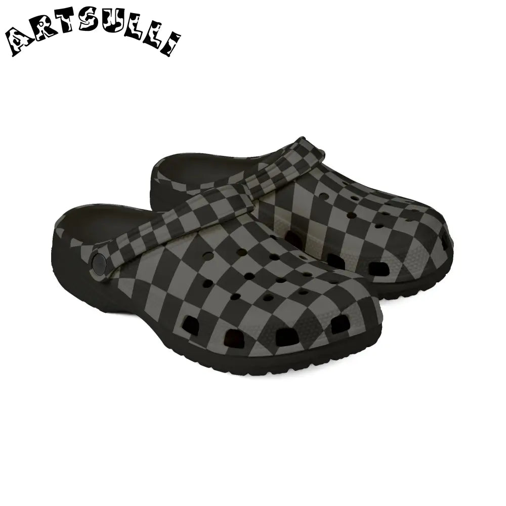 Void Surfer Eva Checkered Polka Dot Clogs, Artsulli - Art is Long, Life is Short, Shoes, , , , , , , 