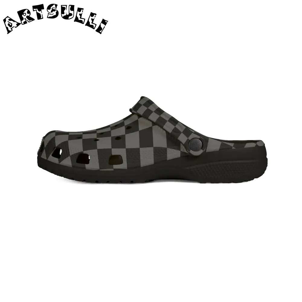 Void Surfer Eva Checkered Polka Dot Clogs, Artsulli - Art is Long, Life is Short, Shoes, , , , , , , 