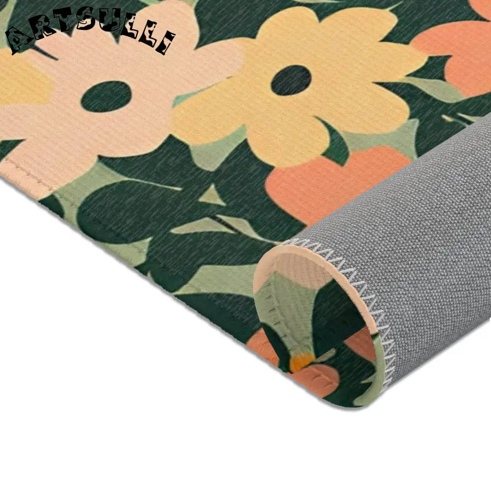 Warm Floral Botanical Area Rug, Artsulli - Art is Long, Life is Short, Home Decor, , , , , , , 