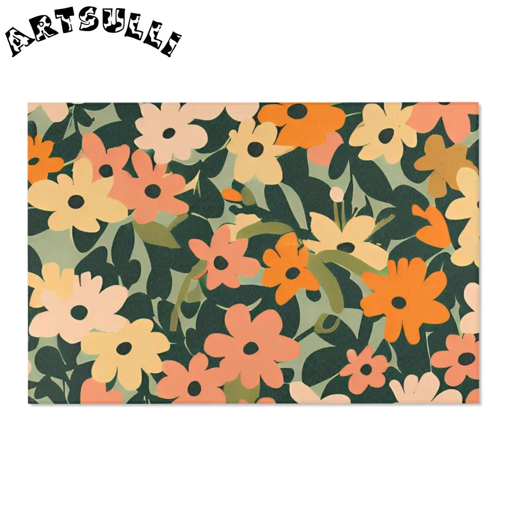 Warm Floral Botanical Area Rug, Artsulli - Art is Long, Life is Short, Home Decor, Size, 72" × 48", , , , , 22730398826941757421