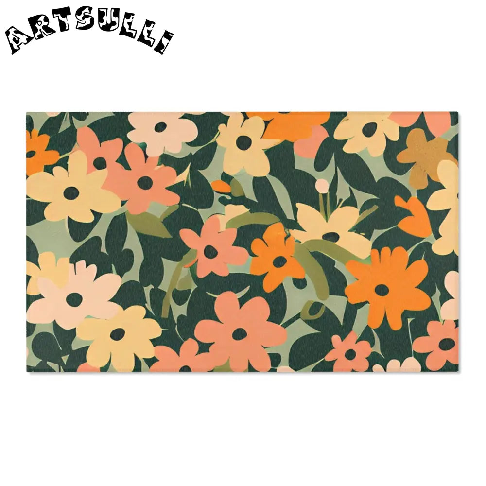 Warm Floral Botanical Area Rug, Artsulli - Art is Long, Life is Short, Home Decor, Size, 60" × 36", , , , , 15587704253971073118