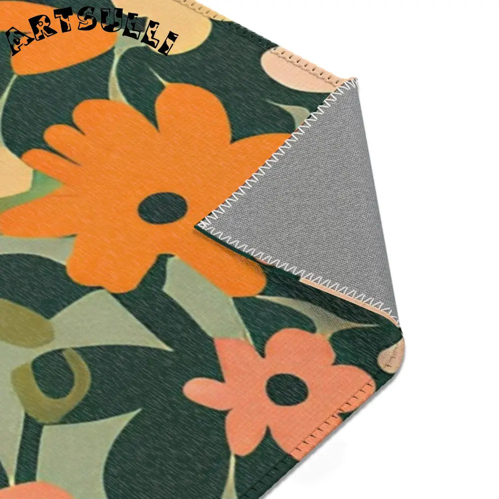 Warm Floral Botanical Area Rug, Artsulli - Art is Long, Life is Short, Home Decor, , , , , , , 