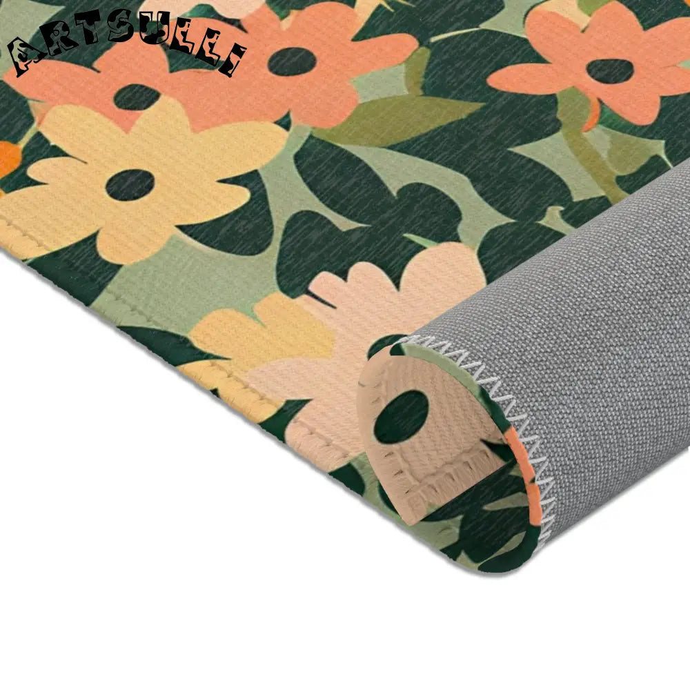 Warm Floral Botanical Area Rug, Artsulli - Art is Long, Life is Short, Home Decor, , , , , , , 