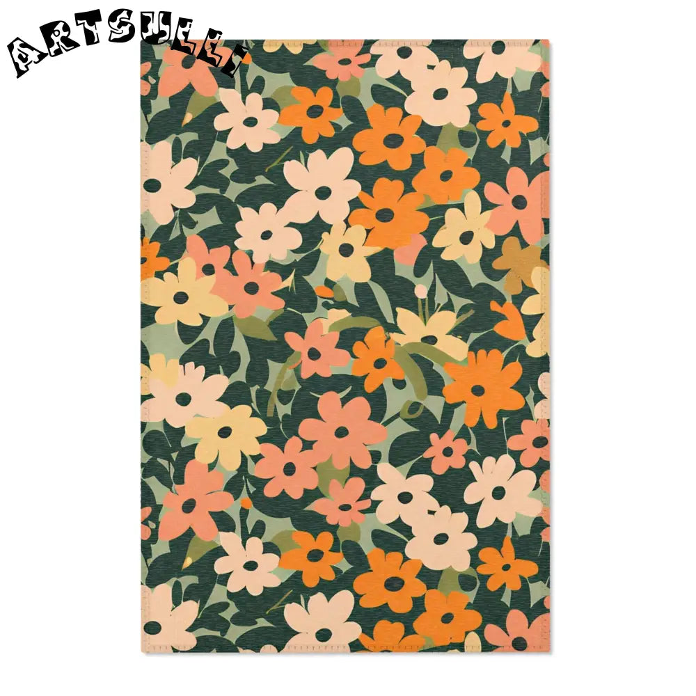 JAKKOUTTHEBXX Warm Floral Botanical Area Rug 2025