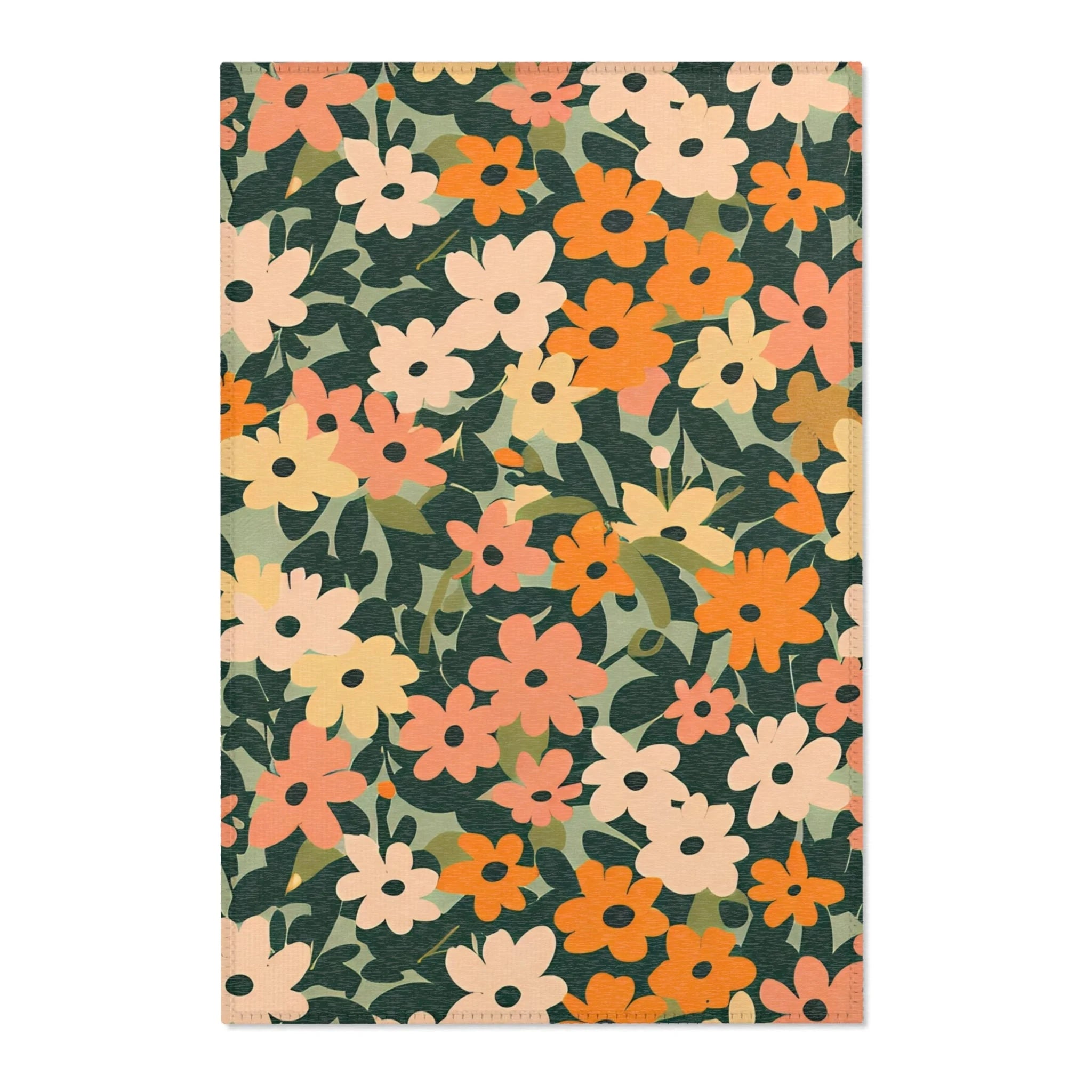JAKKOUTTHEBXX Warm Floral Botanical Area Rug 2025