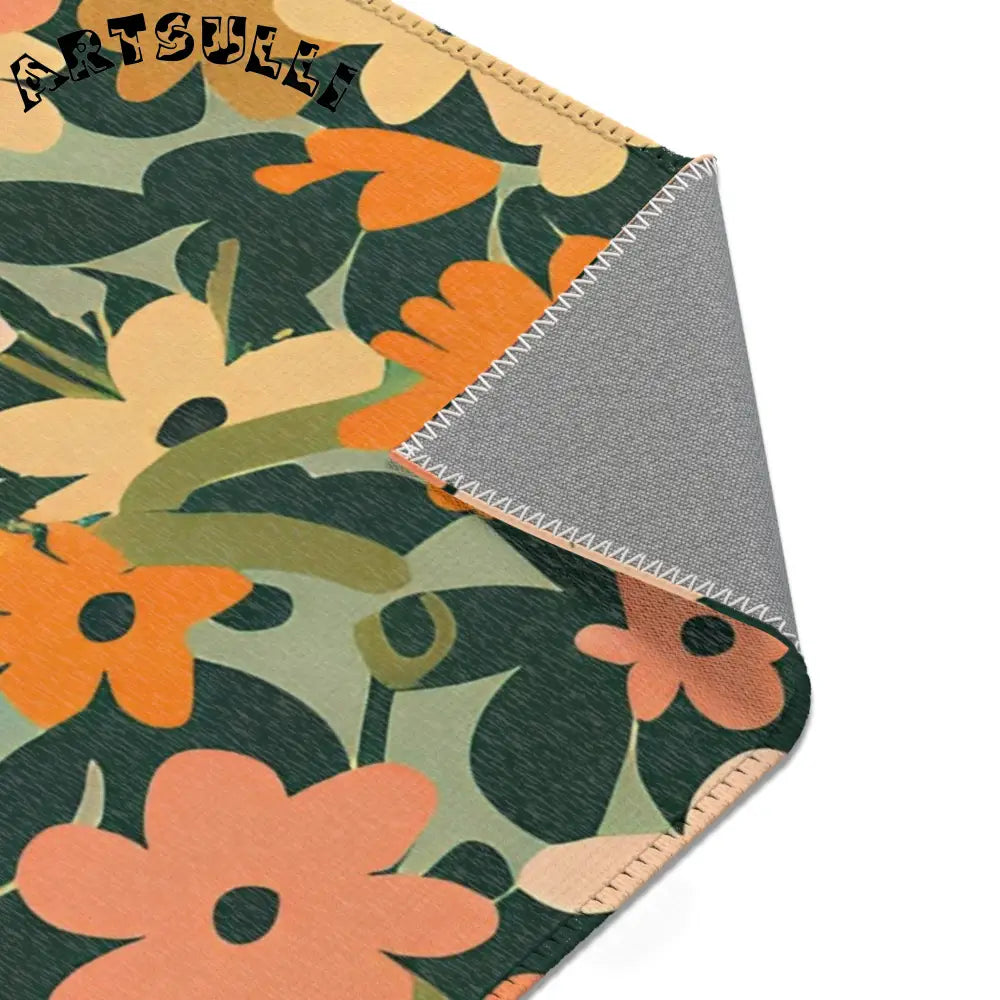 Warm Floral Botanical Area Rug, Artsulli - Art is Long, Life is Short, Home Decor, , , , , , , 