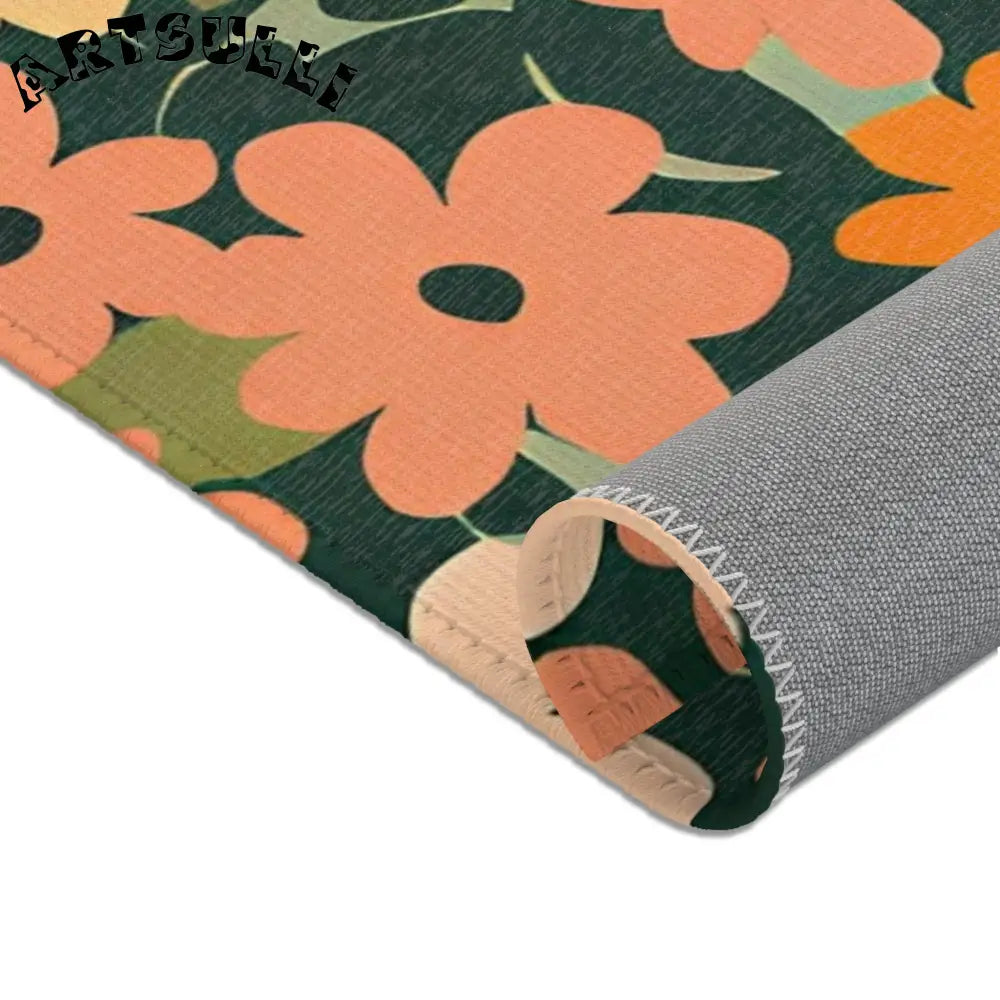 Warm Floral Botanical Area Rug, Artsulli - Art is Long, Life is Short, Home Decor, , , , , , , 
