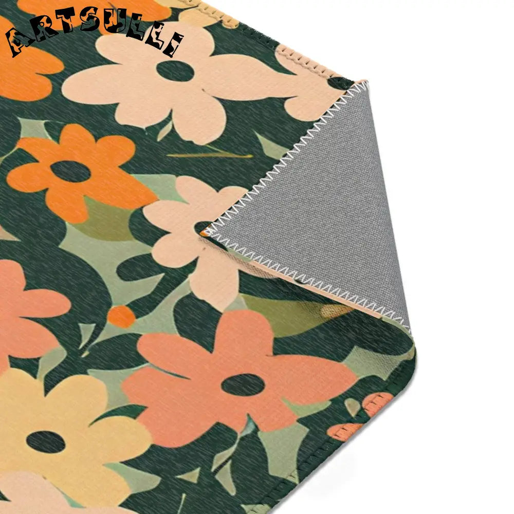 Warm Floral Botanical Area Rug, Artsulli - Art is Long, Life is Short, Home Decor, , , , , , , 