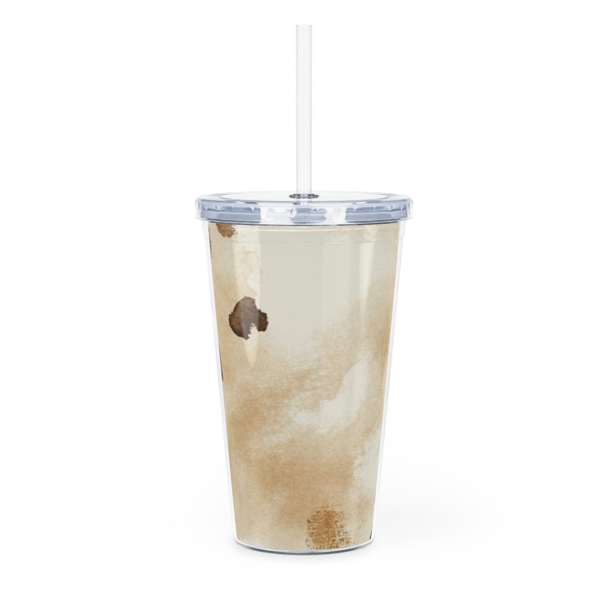 Watercolor Cow Print Plastic Tumbler, Artsulli - Art is Long, Life is Short, Mug, , , , , , , 