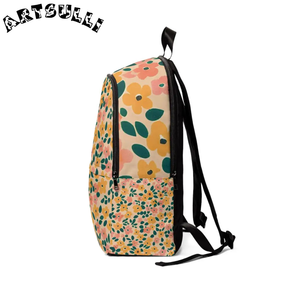Waterproof Floral Laptop Backpack, Artsulli - Art is Long, Life is Short, Bags, , , , , , , 