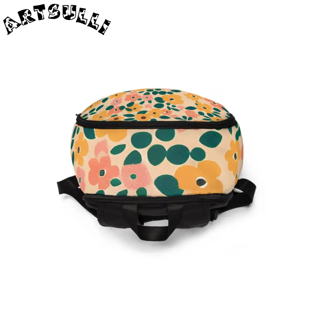 Waterproof Floral Laptop Backpack, Artsulli - Art is Long, Life is Short, Bags, , , , , , , 