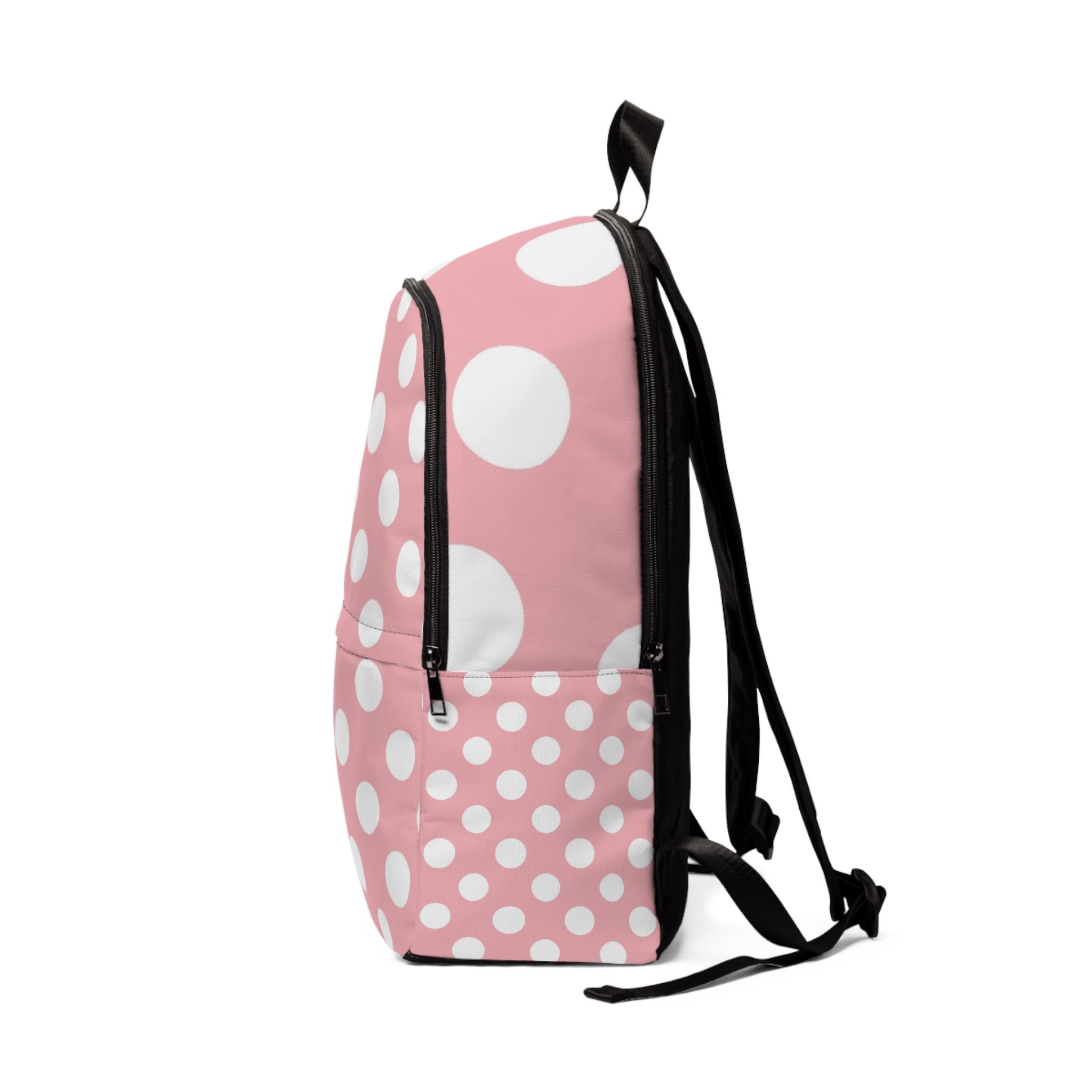 Waterproof Pink Polka Dot Backpack, Artsulli - Art is Long, Life is Short, Bags, , , , , , , 