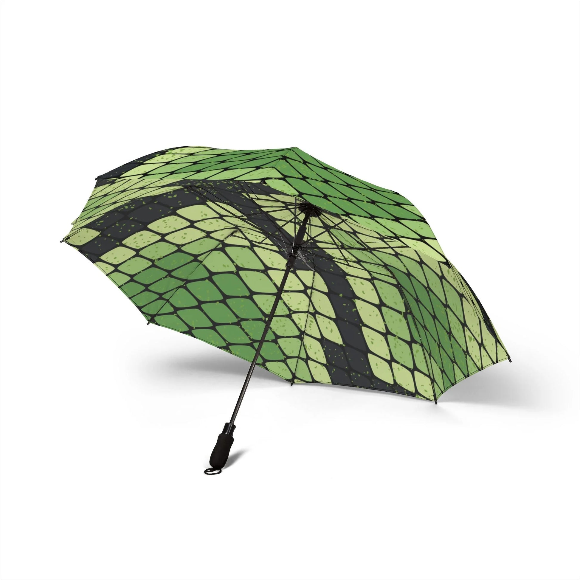 JAKKOUTTHEBXX Waterproof Semi Automatic Green Snake Skin Umbrella 2025