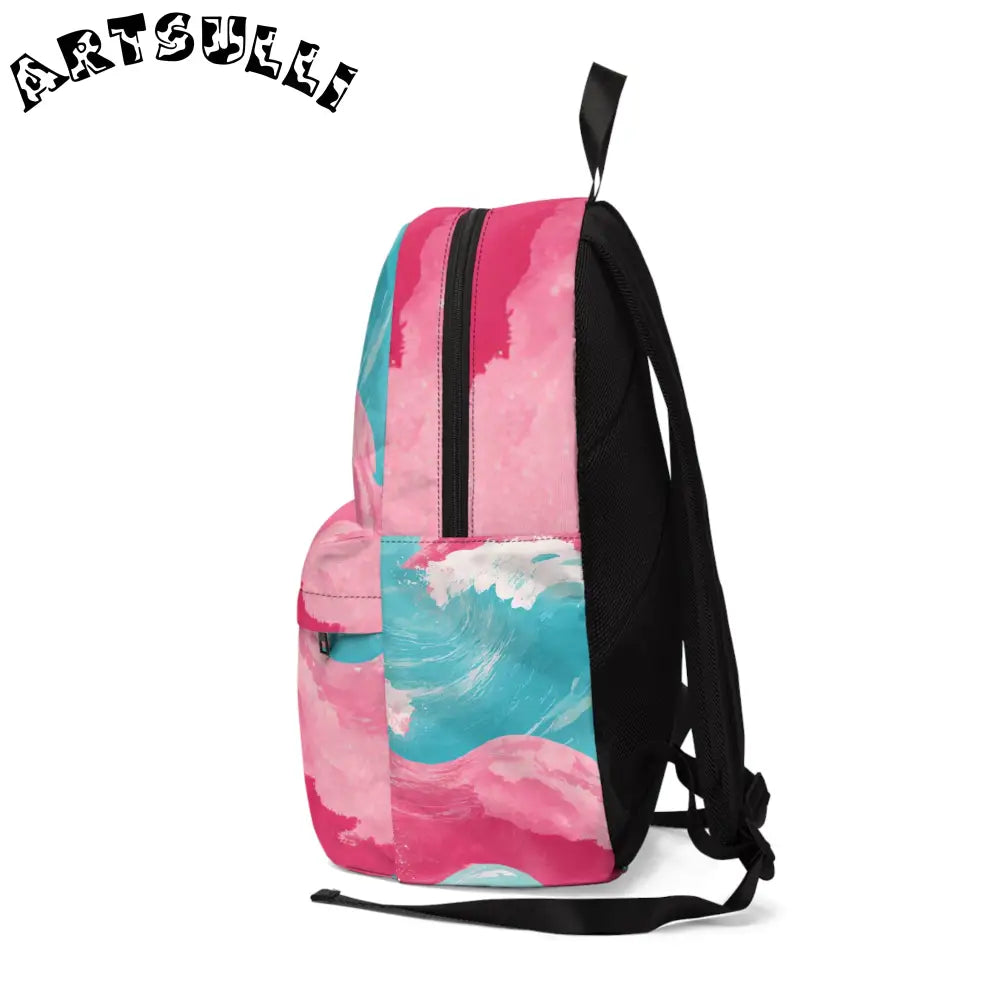 JAKKOUTTHEBXX Wave Pattern Backpack for All-Day Carrying Comfort 2025