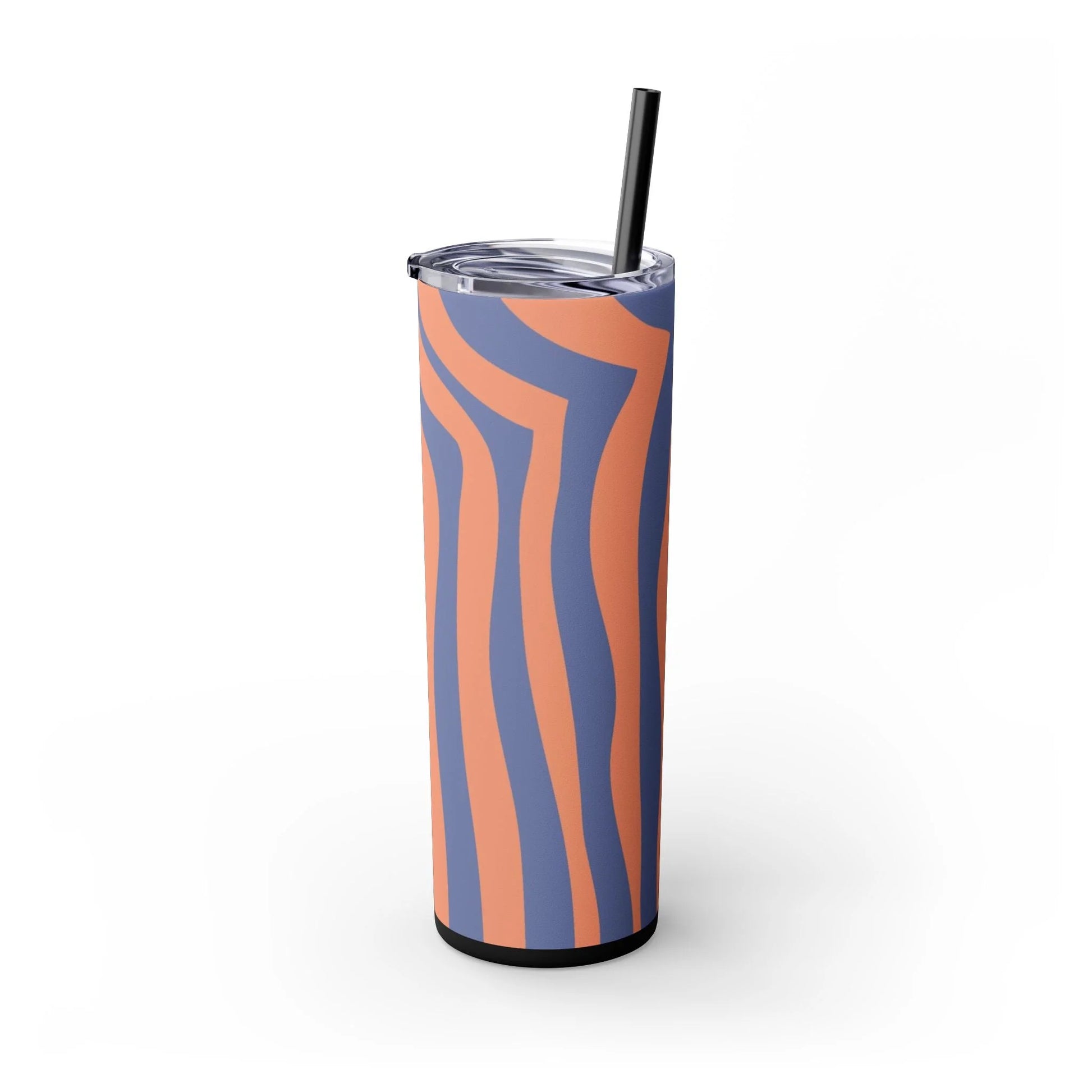JAKKOUTTHEBXX Wavy Blue and Orange Maars Personalized Skinny Tumbler 2025