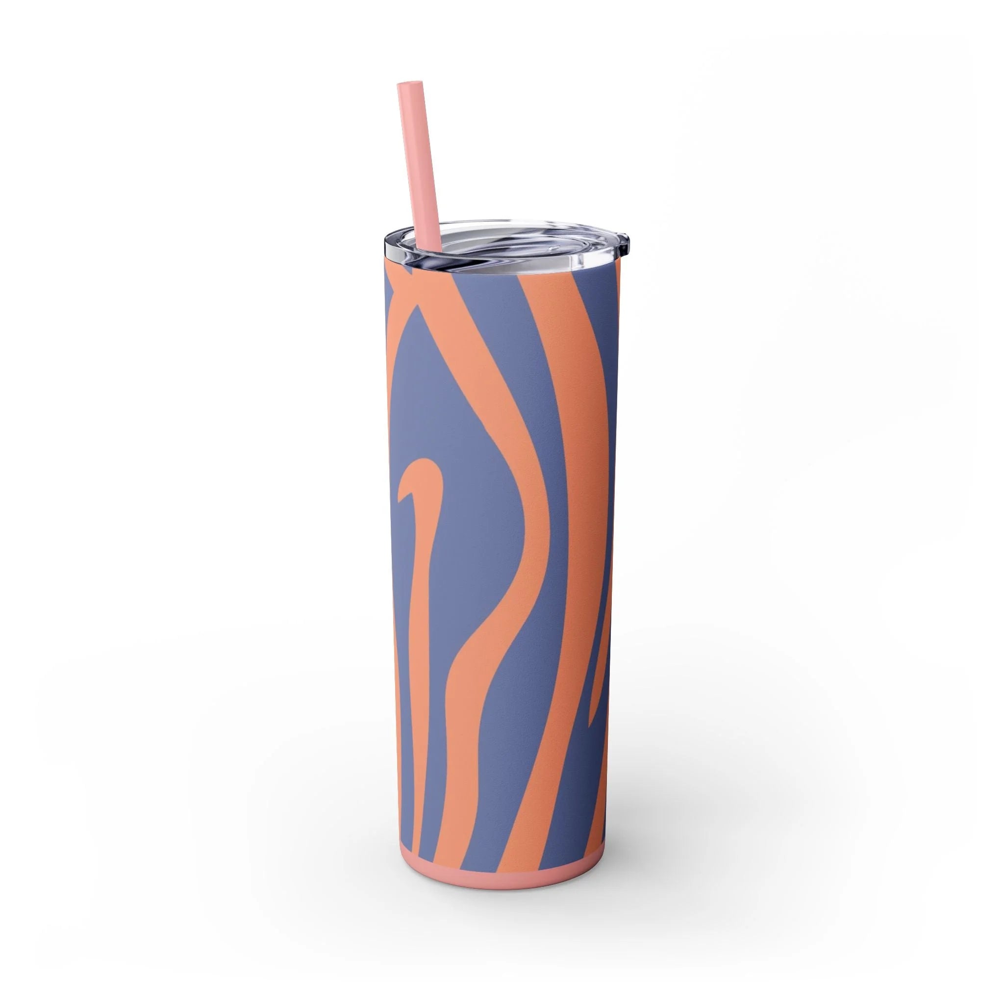 JAKKOUTTHEBXX Wavy Blue and Orange Maars Personalized Skinny Tumbler 2025