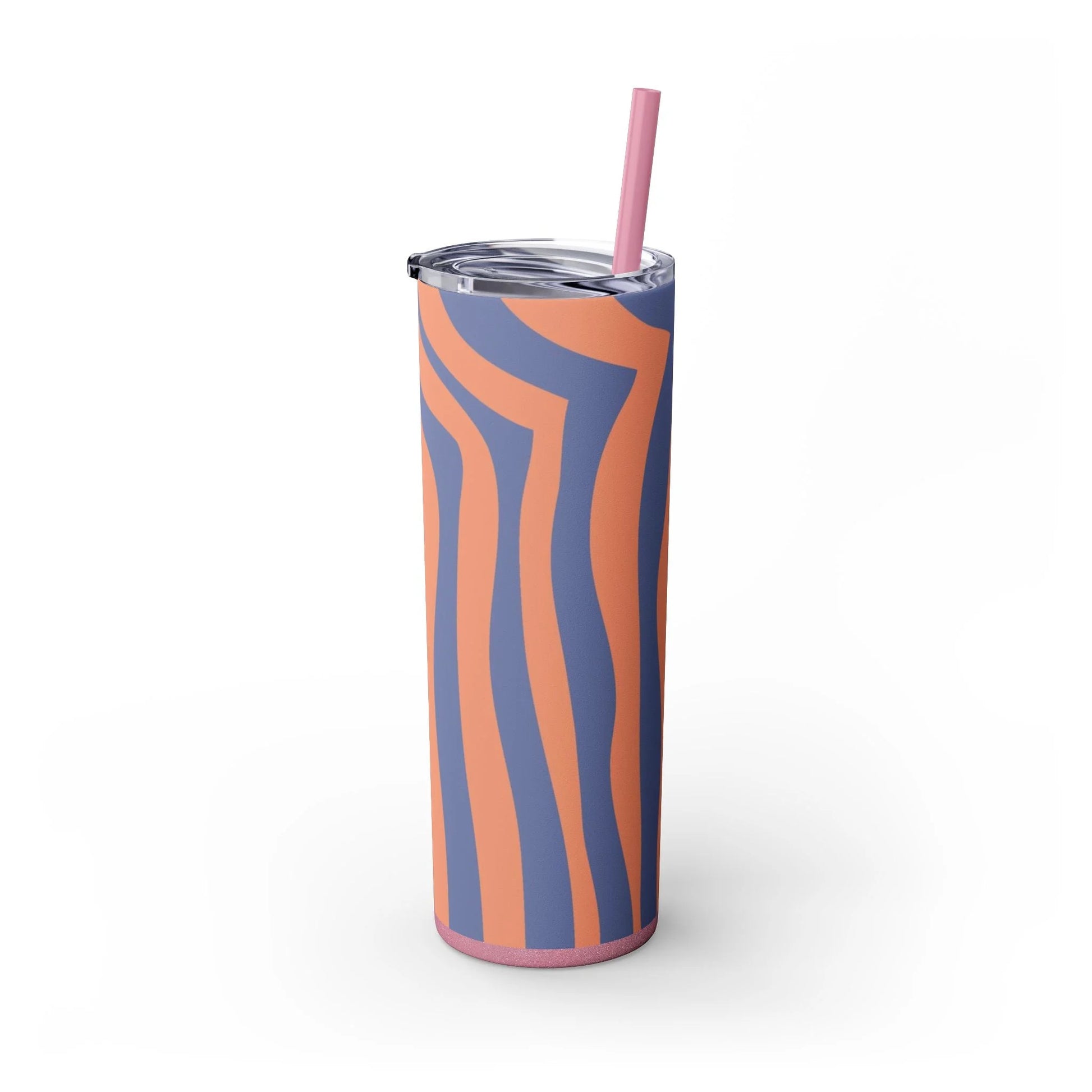 JAKKOUTTHEBXX Wavy Blue and Orange Maars Personalized Skinny Tumbler 2025