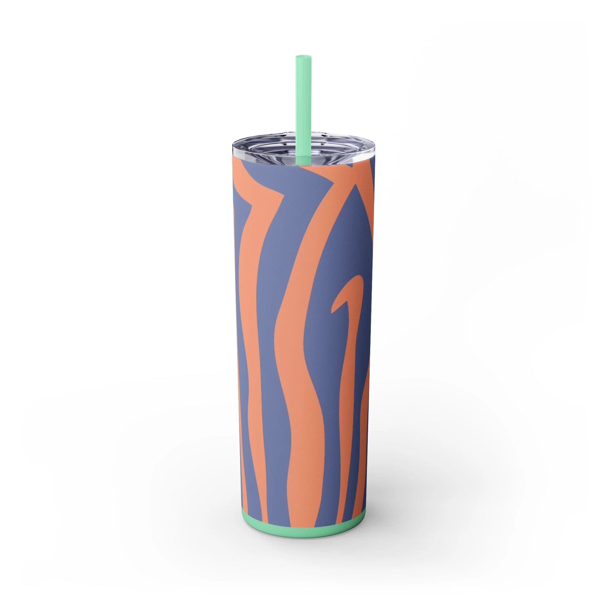 JAKKOUTTHEBXX Wavy Blue and Orange Maars Personalized Skinny Tumbler 2025