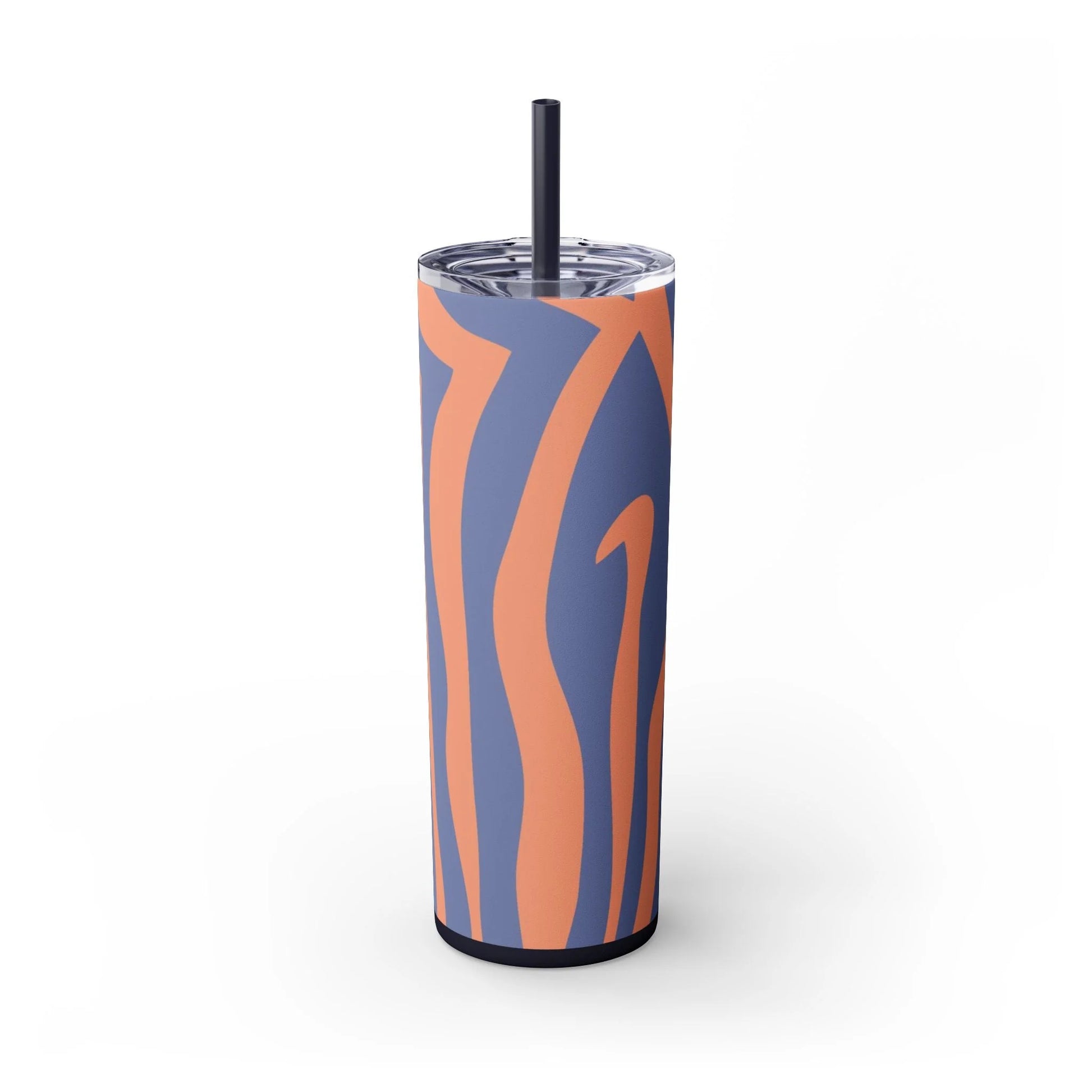 JAKKOUTTHEBXX Wavy Blue and Orange Maars Personalized Skinny Tumbler 2025