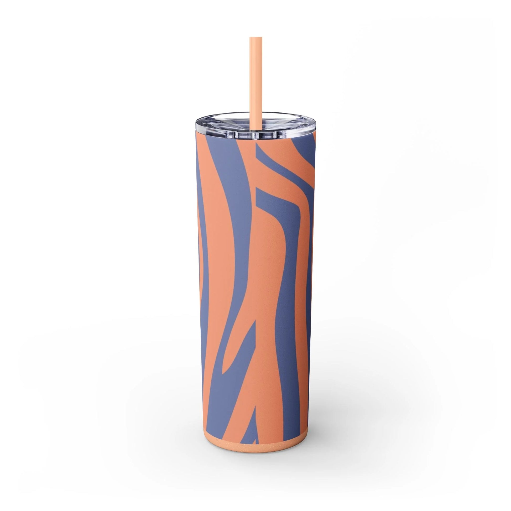 JAKKOUTTHEBXX Wavy Blue and Orange Maars Personalized Skinny Tumbler 2025