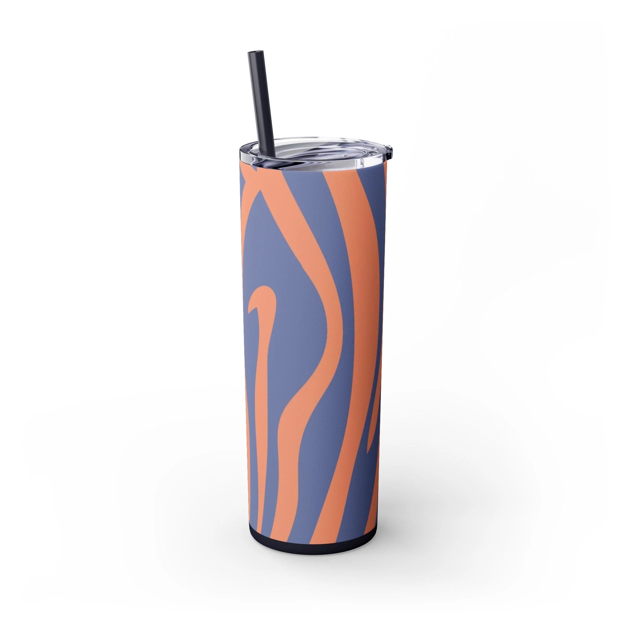 JAKKOUTTHEBXX Wavy Blue and Orange Maars Personalized Skinny Tumbler 2025