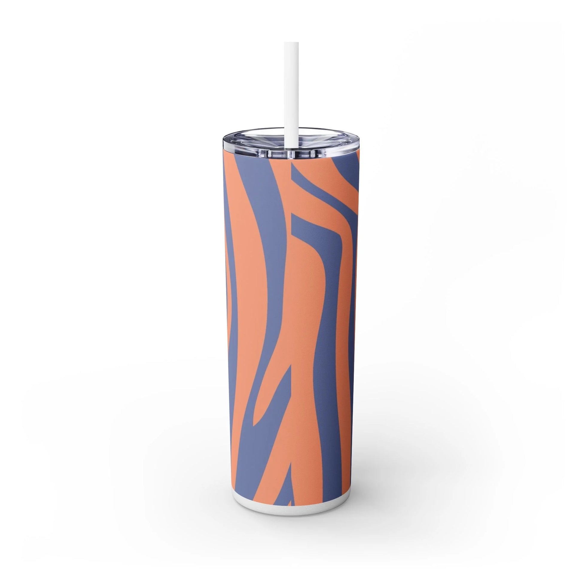 JAKKOUTTHEBXX Wavy Blue and Orange Maars Personalized Skinny Tumbler 2025