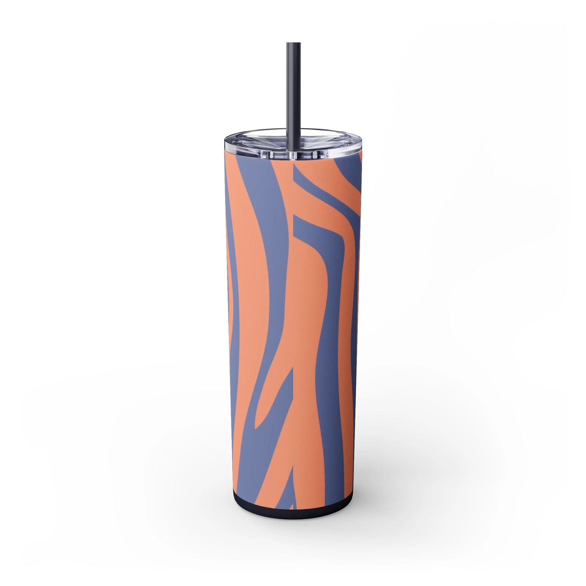 JAKKOUTTHEBXX Wavy Blue and Orange Maars Personalized Skinny Tumbler 2025