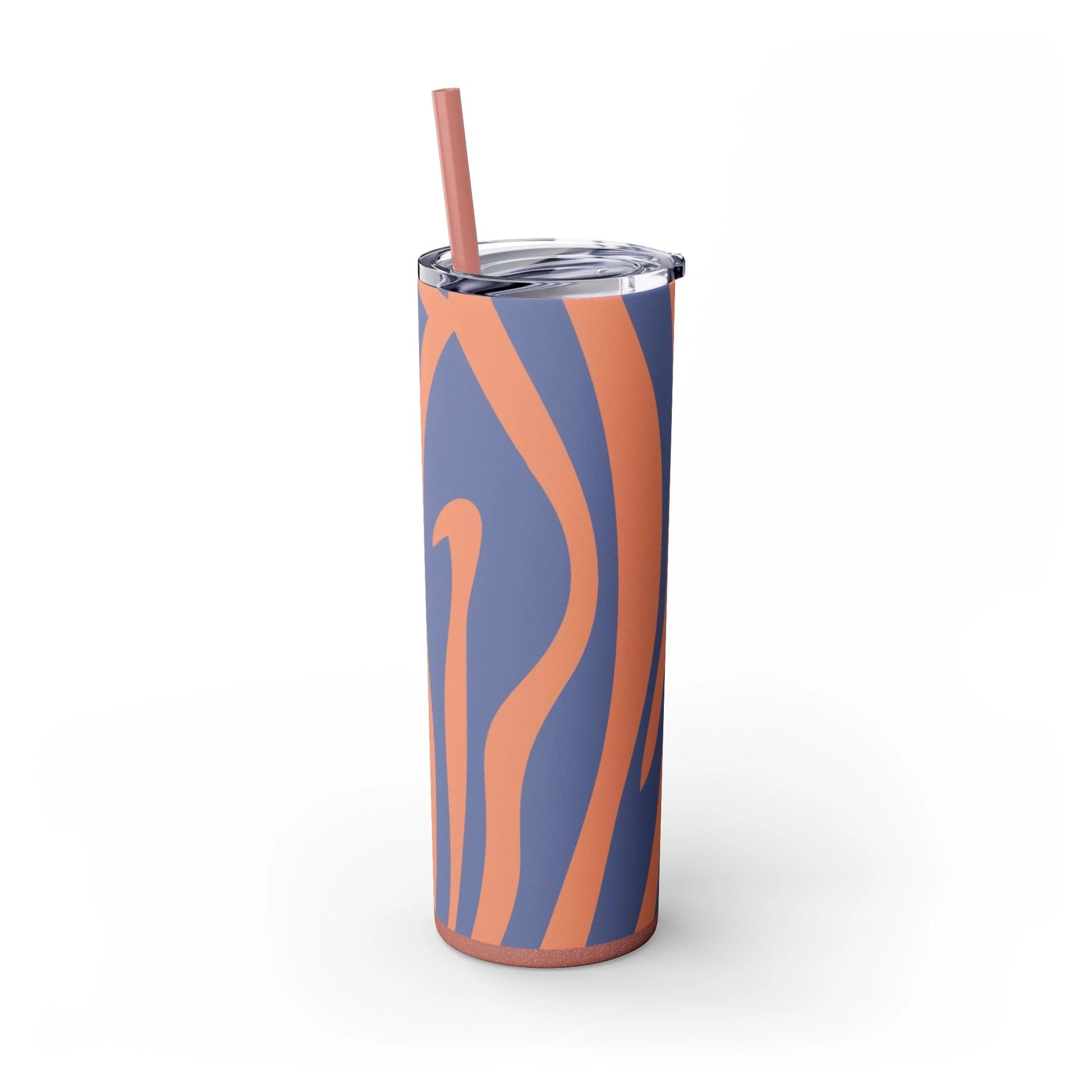 JAKKOUTTHEBXX Wavy Blue and Orange Maars Personalized Skinny Tumbler 2025