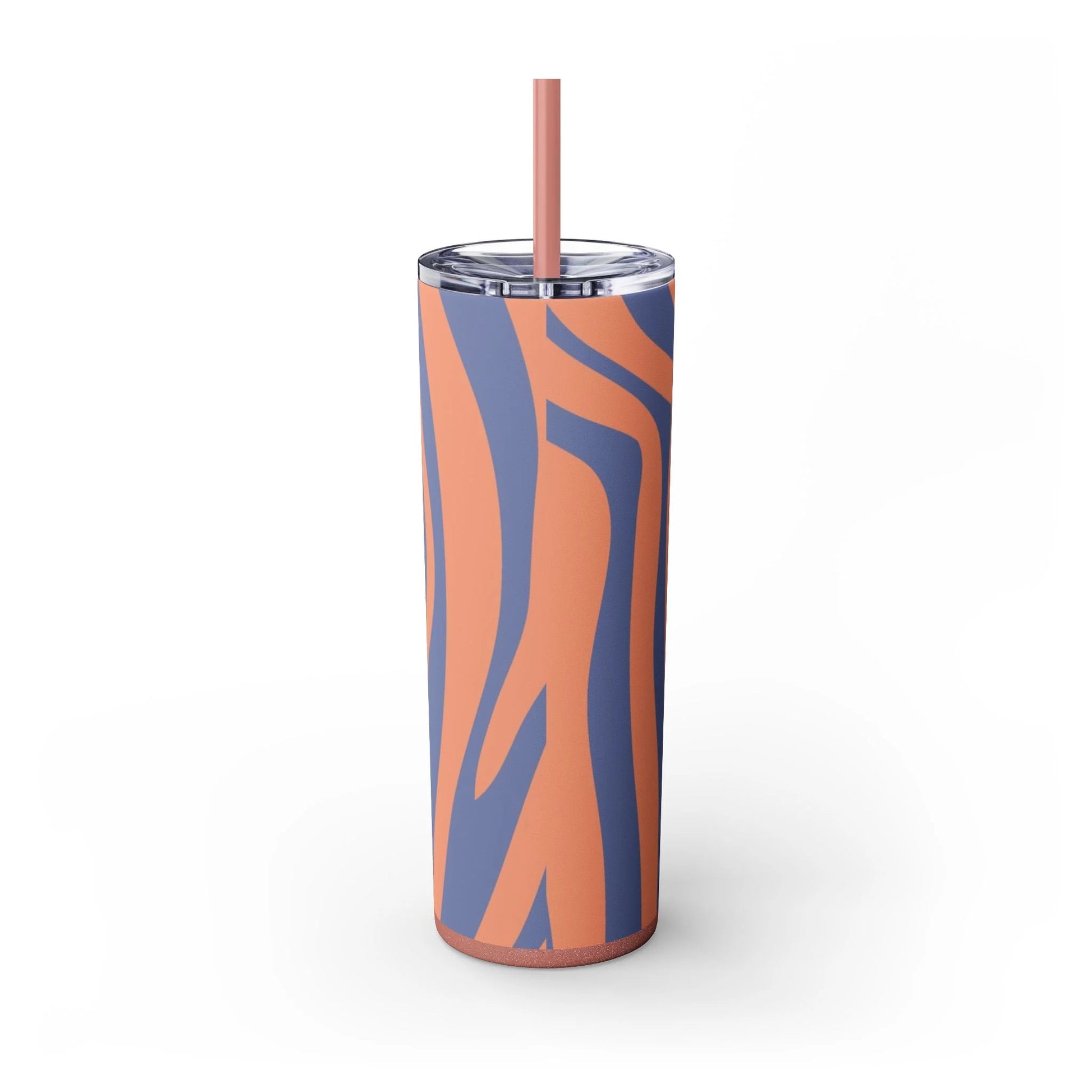 JAKKOUTTHEBXX Wavy Blue and Orange Maars Personalized Skinny Tumbler 2025