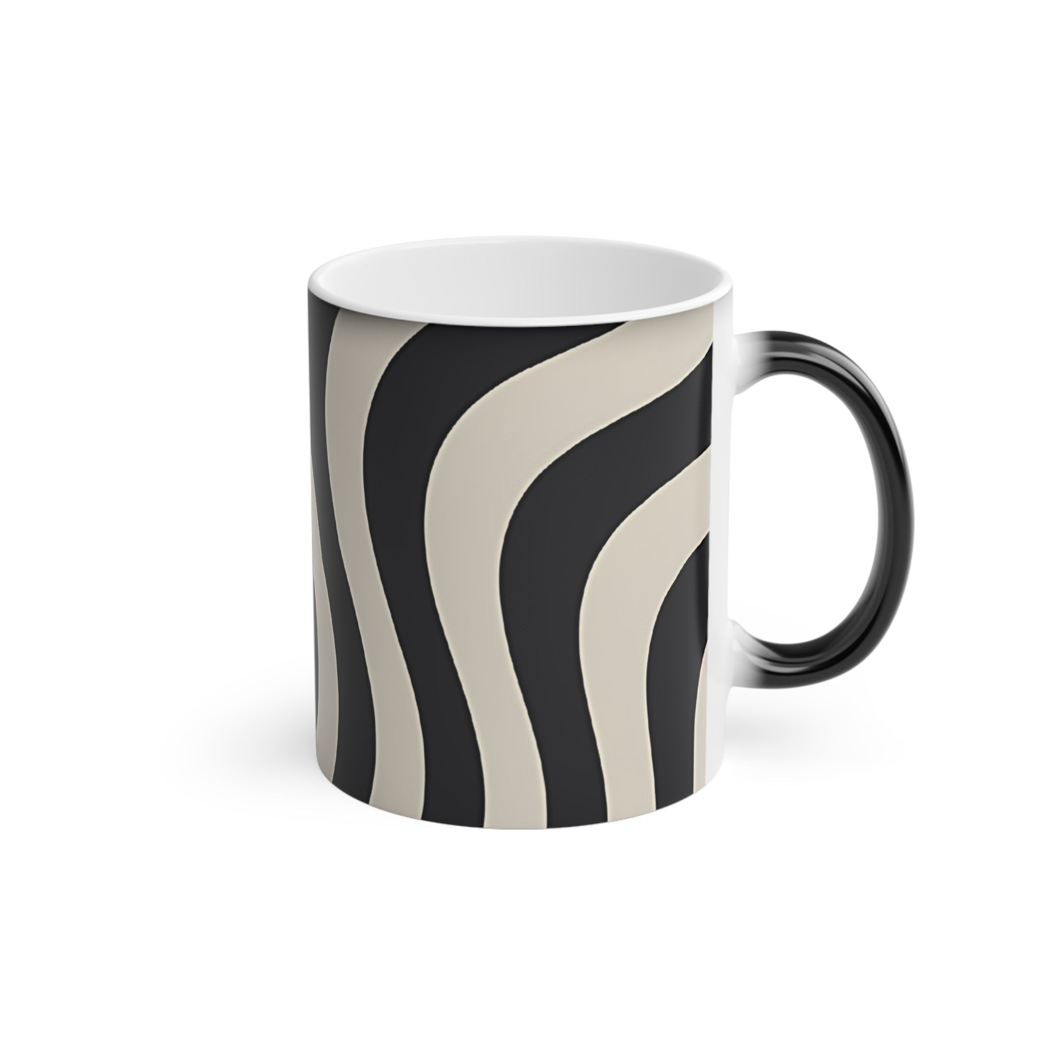 Wavy Stripe Color Changing Mug, Artsulli - Art is Long, Life is Short, Mug, , , , , , , 