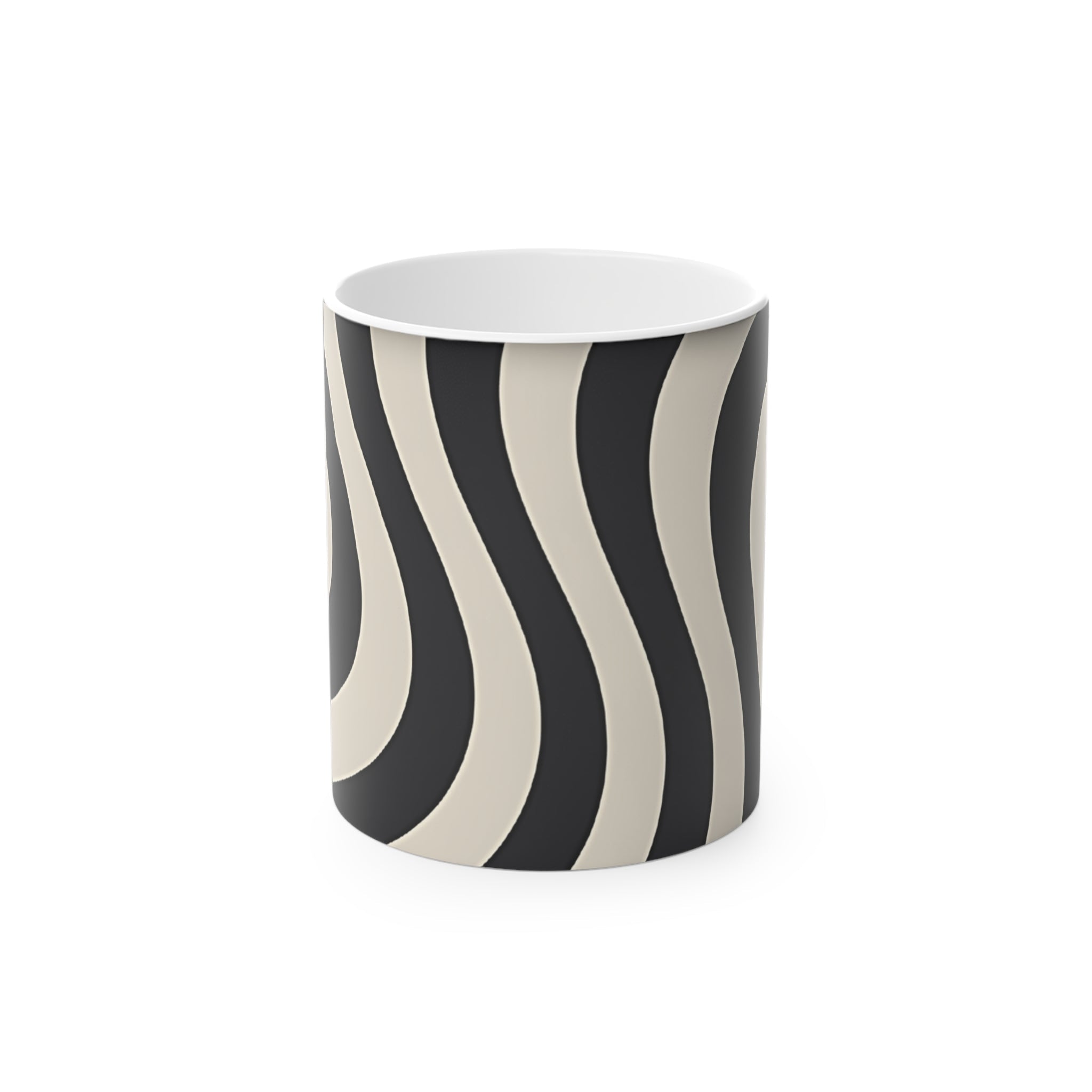 Wavy Stripe Color Changing Mug, Artsulli - Art is Long, Life is Short, Mug, Size, 11oz, , , , , 97036725279578087513