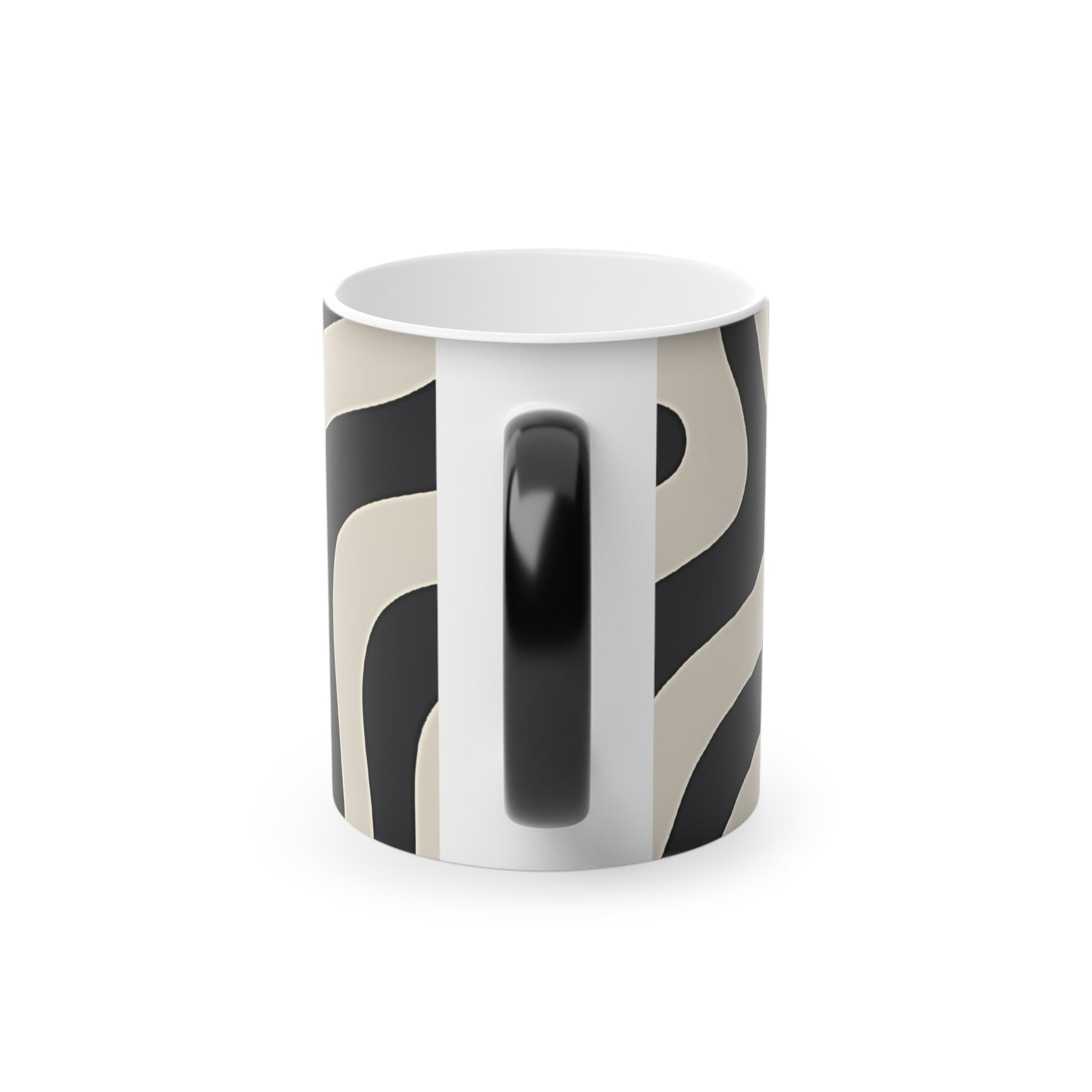 Wavy Stripe Color Changing Mug, Artsulli - Art is Long, Life is Short, Mug, , , , , , , 