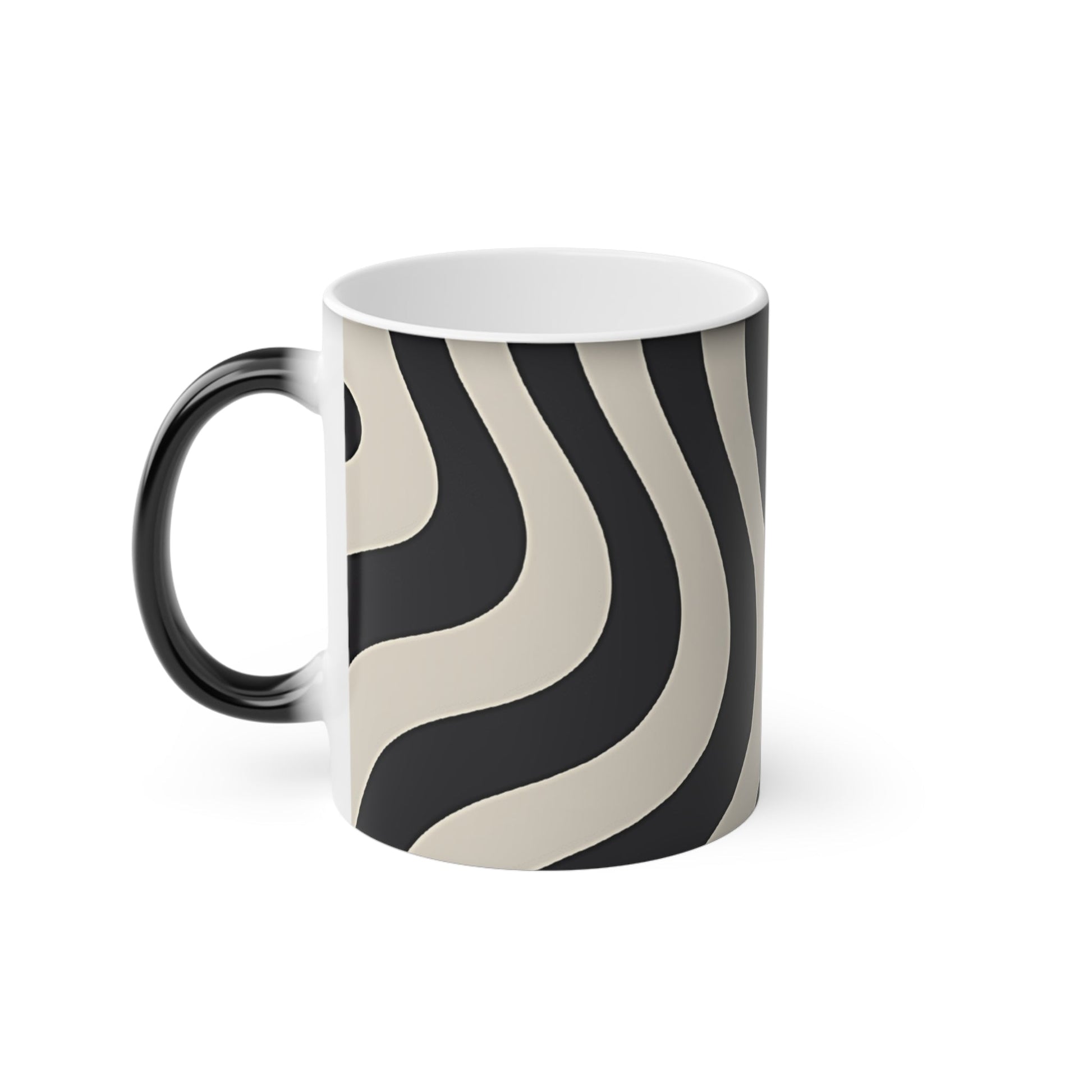 Wavy Stripe Color Changing Mug, Artsulli - Art is Long, Life is Short, Mug, , , , , , , 