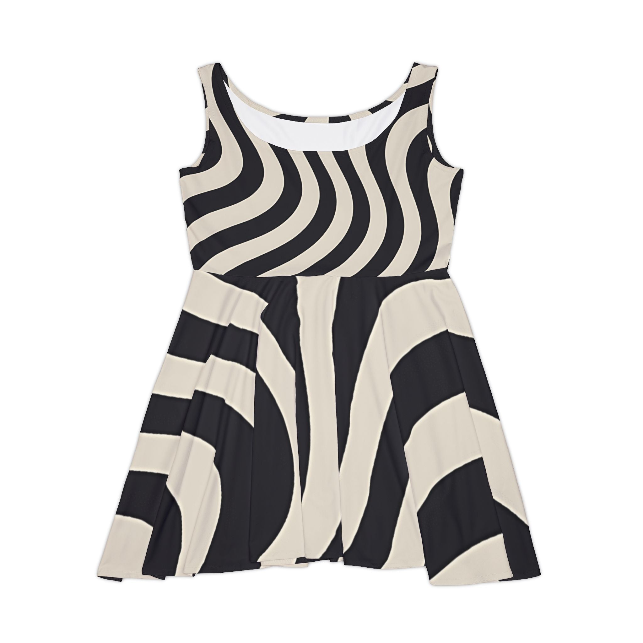 Printify Wavy Stripe Skater Dress 2025