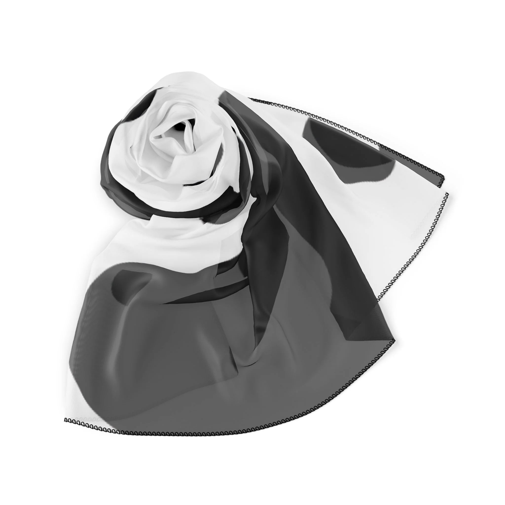 White and Black Cow Print Bandana, Artsulli - Art is Long, Life is Short, Accessories, , , , , , , 